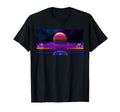 Aesthetic 80S Vaporwave Outrun Sunset T-Shirt - Custom Art Print for Adults - T-Shirt, Sweatshirt, Hoodie