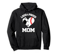 Loud Proud Mom Soccer Baseball Heart Hoodie - Aesthetic Graphic Men Women - T-Shirt, Sweatshirt, Hoodie