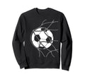 Soccer Ball Goal Funny Player Sweatshirt - Aesthetic Graphic Men Women - T-Shirt, Sweatshirt, Hoodie