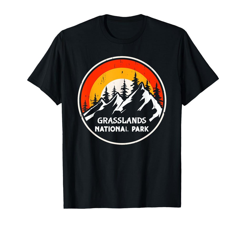 Grasslands National Park Mountain Trees T-Shirt - Trendy Graphic Unisex - T-Shirt, Sweatshirt, Hoodie