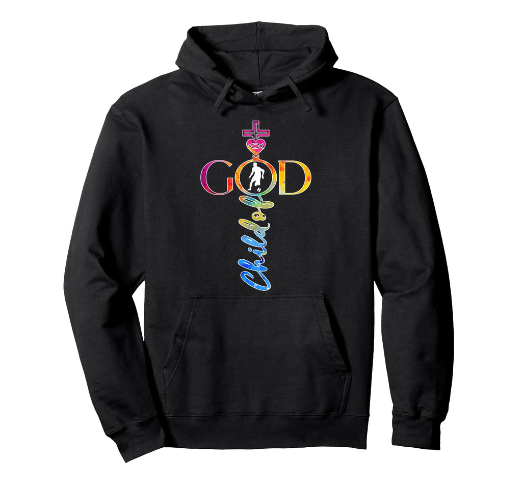 Religious Jesus Soccer Child God Soccer Hoodie - Custom Art Print Unisex - T-Shirt, Sweatshirt, Hoodie