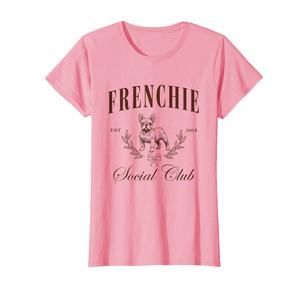 Frenchie Social Club French Bulldog T-Shirt - Minimalist Print for Adults - T-Shirt, Sweatshirt, Hoodie