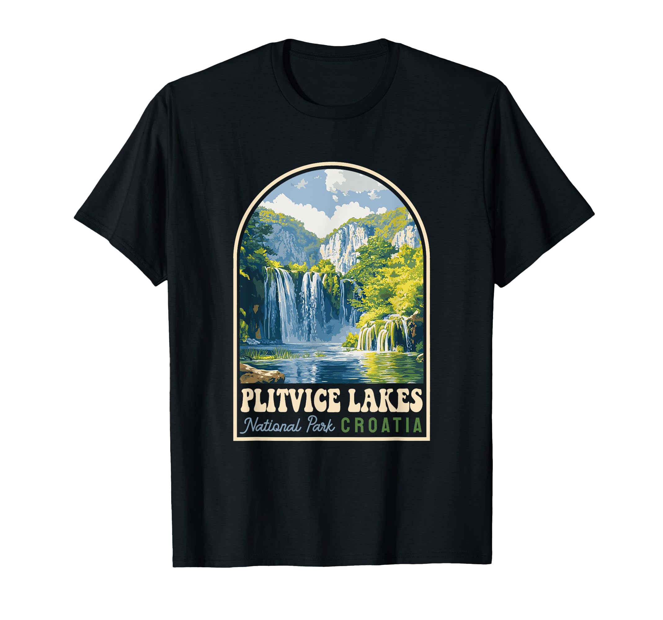Plitvice Lakes National Park Croatia T-Shirt - Graphic Print Unisex - T-Shirt, Sweatshirt, Hoodie