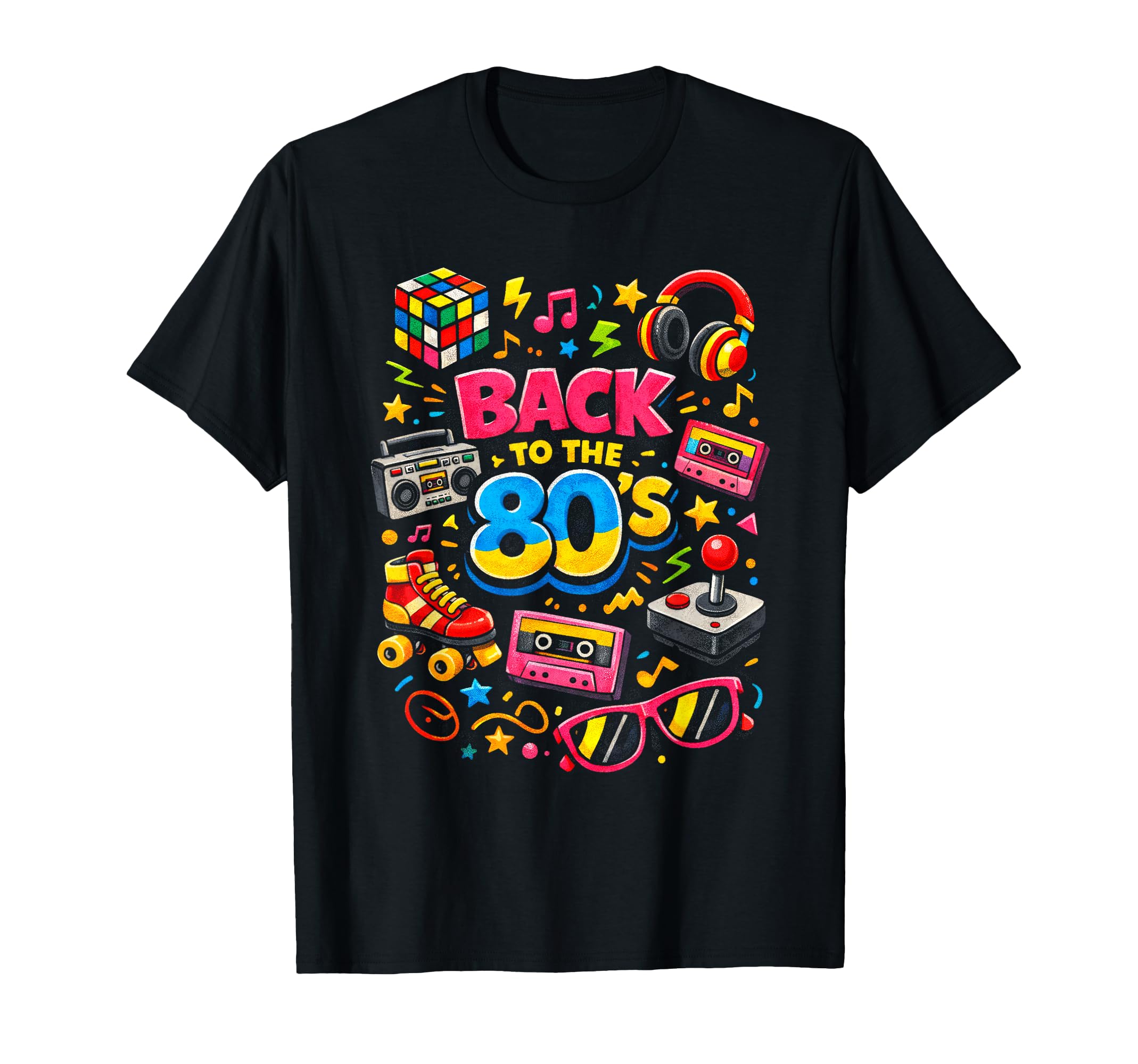 Back To 80S Down Memory Lane Fun T-Shirt - Custom Art Print Men Women - T-Shirt, Sweatshirt, Hoodie