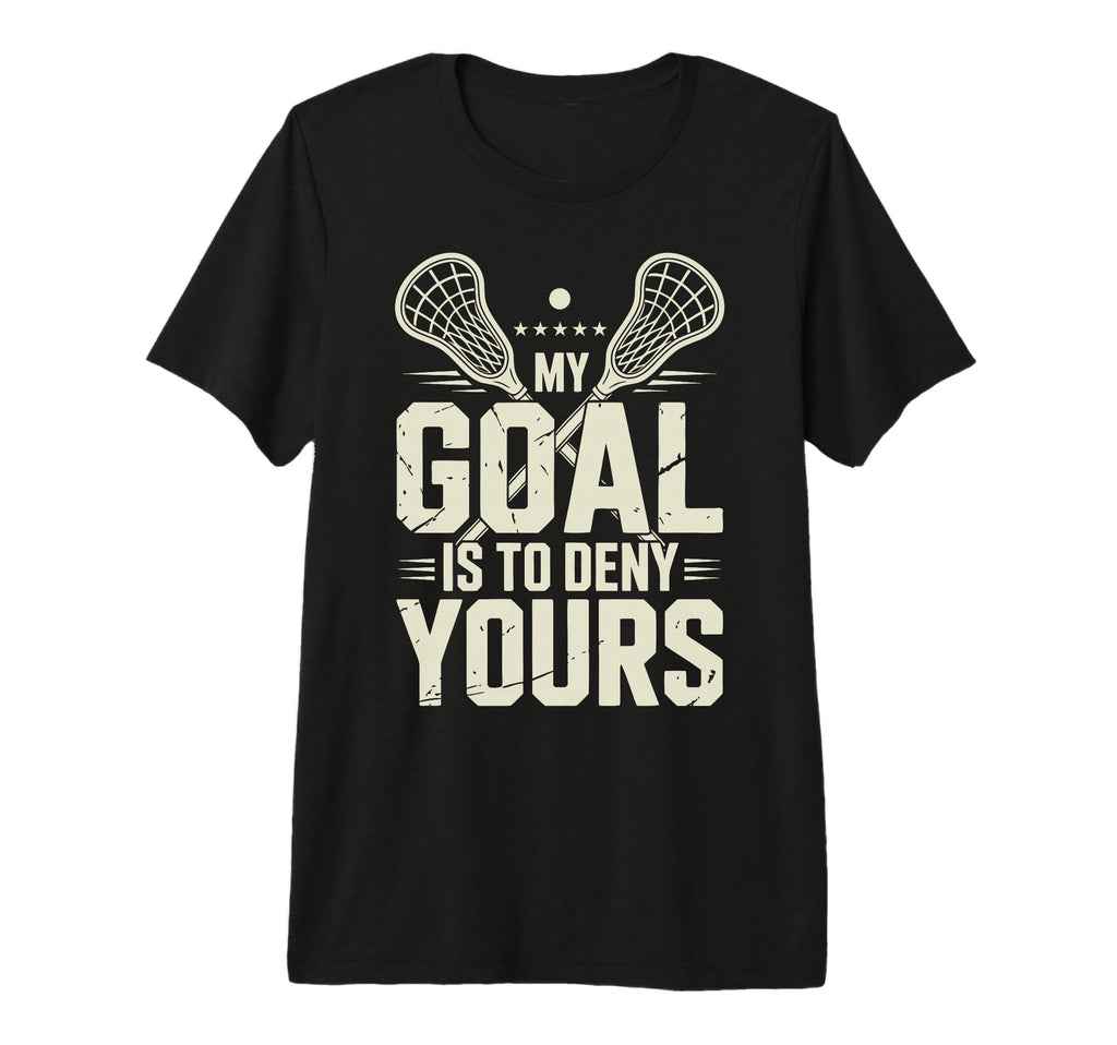 Lacrosse Goalie Lax Goalkeeper Tri T-Shirt - Custom Art Print for Adults - T-Shirt, Sweatshirt, Hoodie