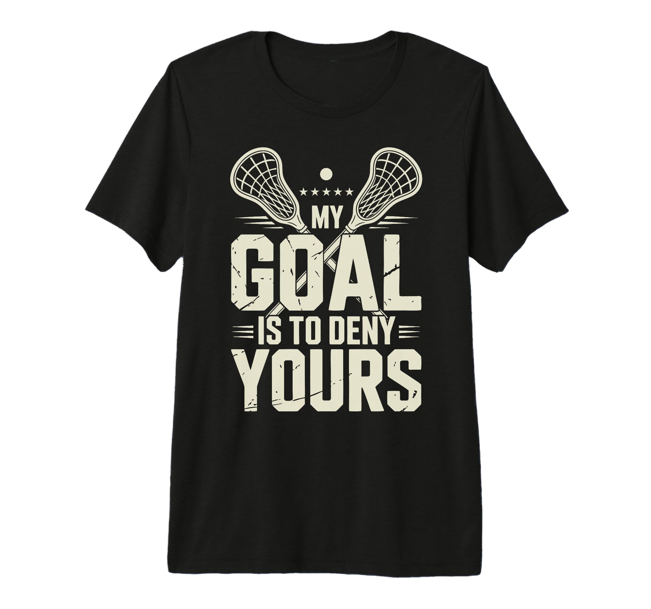 Lacrosse Goalie Lax Goalkeeper Tri T-Shirt - Custom Art Print for Adults - T-Shirt, Sweatshirt, Hoodie