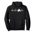 Ice Hockey Goalie Heartbeat Line Hoodie - Trendy Graphic Men Women - T-Shirt, Sweatshirt, Hoodie