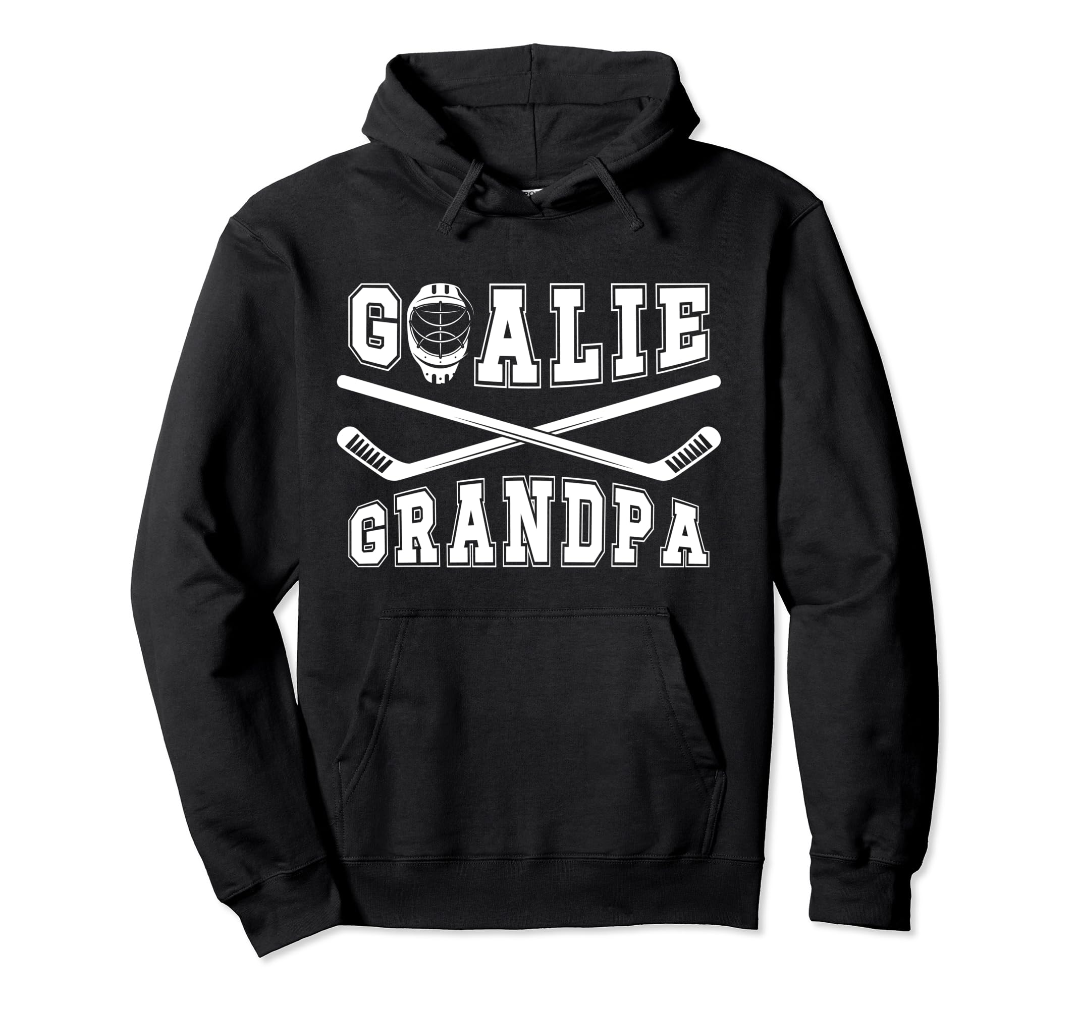 Ice Hockey Goalie Grandpa Hockey Hoodie - Novelty Apparel for Adults - T-Shirt, Sweatshirt, Hoodie