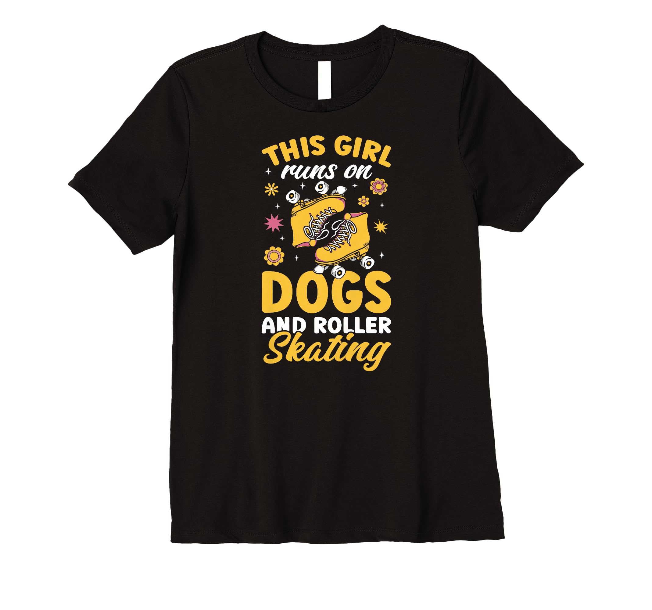 Rollerskate Runs Dogs And Roller Skating T-Shirt - Trendy Graphic Men Women - T-Shirt, Sweatshirt, Hoodie