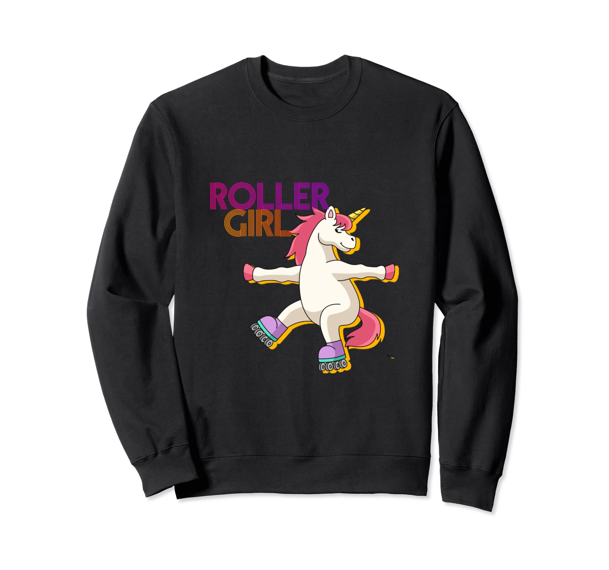 Unicorn Roller Skate Roller Sweatshirt - Casual Everyday Wear for Adults - T-Shirt, Sweatshirt, Hoodie