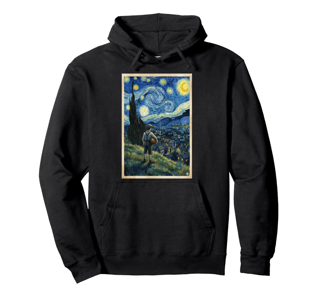 Soccer Player Starry Night Sports Hoodie - Aesthetic Graphic Unisex - T-Shirt, Sweatshirt, Hoodie