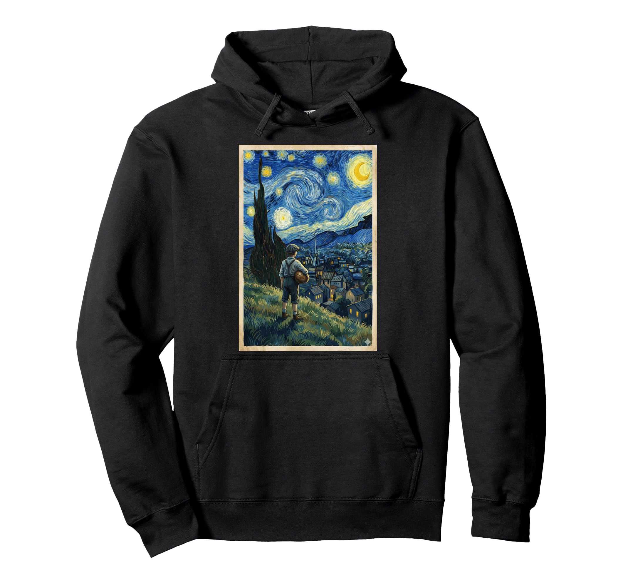 Soccer Player Starry Night Sports Hoodie - Aesthetic Graphic Unisex - T-Shirt, Sweatshirt, Hoodie