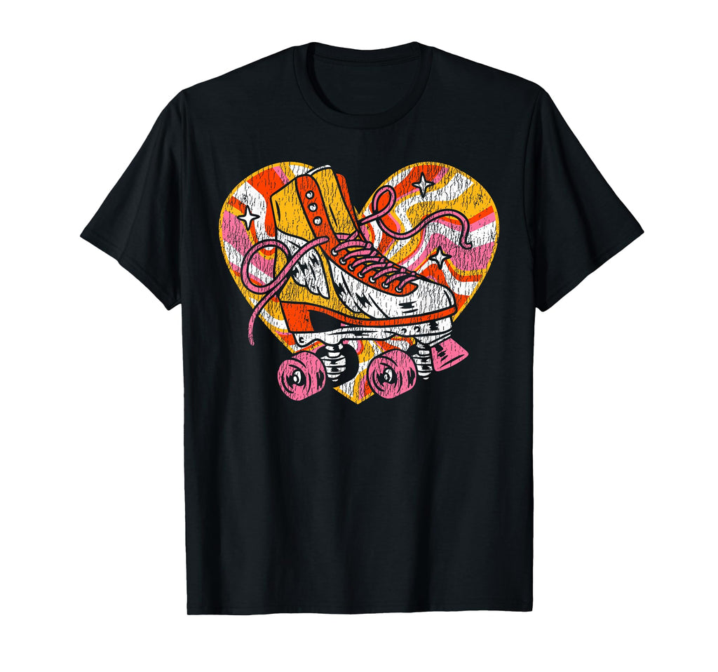 Roller Skating Skate 1970S Disco Ball T-Shirt - Graphic Print Men Women - T-Shirt, Sweatshirt, Hoodie