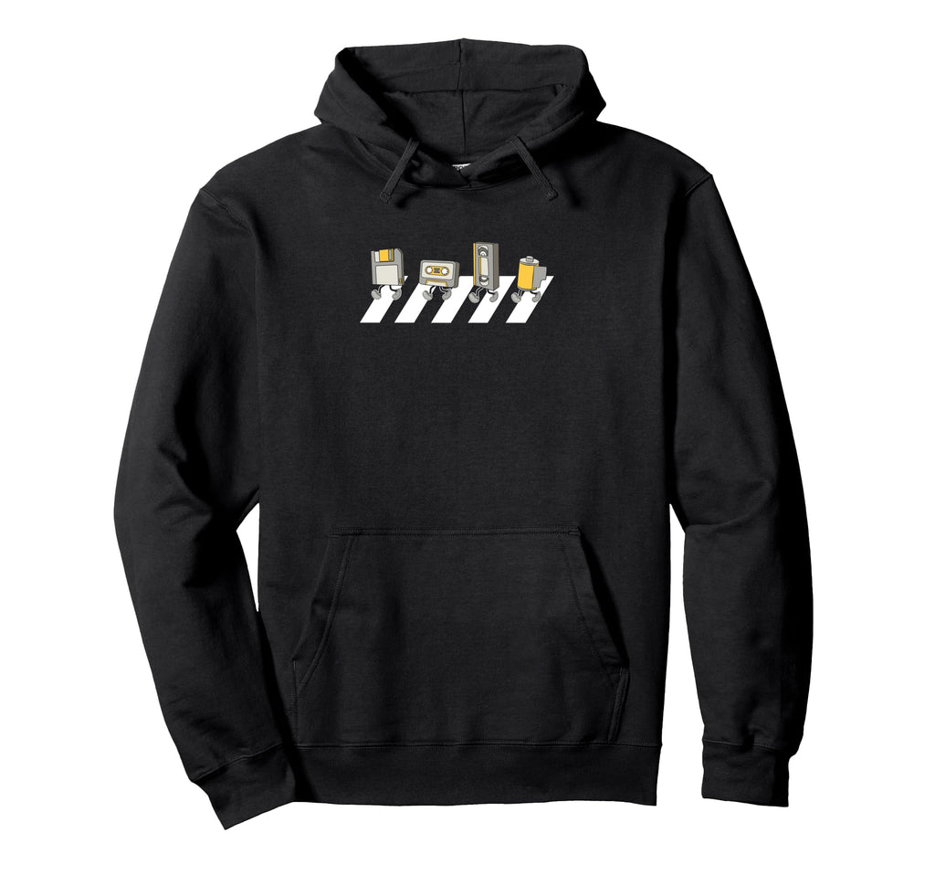 Storage Devices Pedestrian Crossing Hoodie - Aesthetic Graphic Men Women - T-Shirt, Sweatshirt, Hoodie