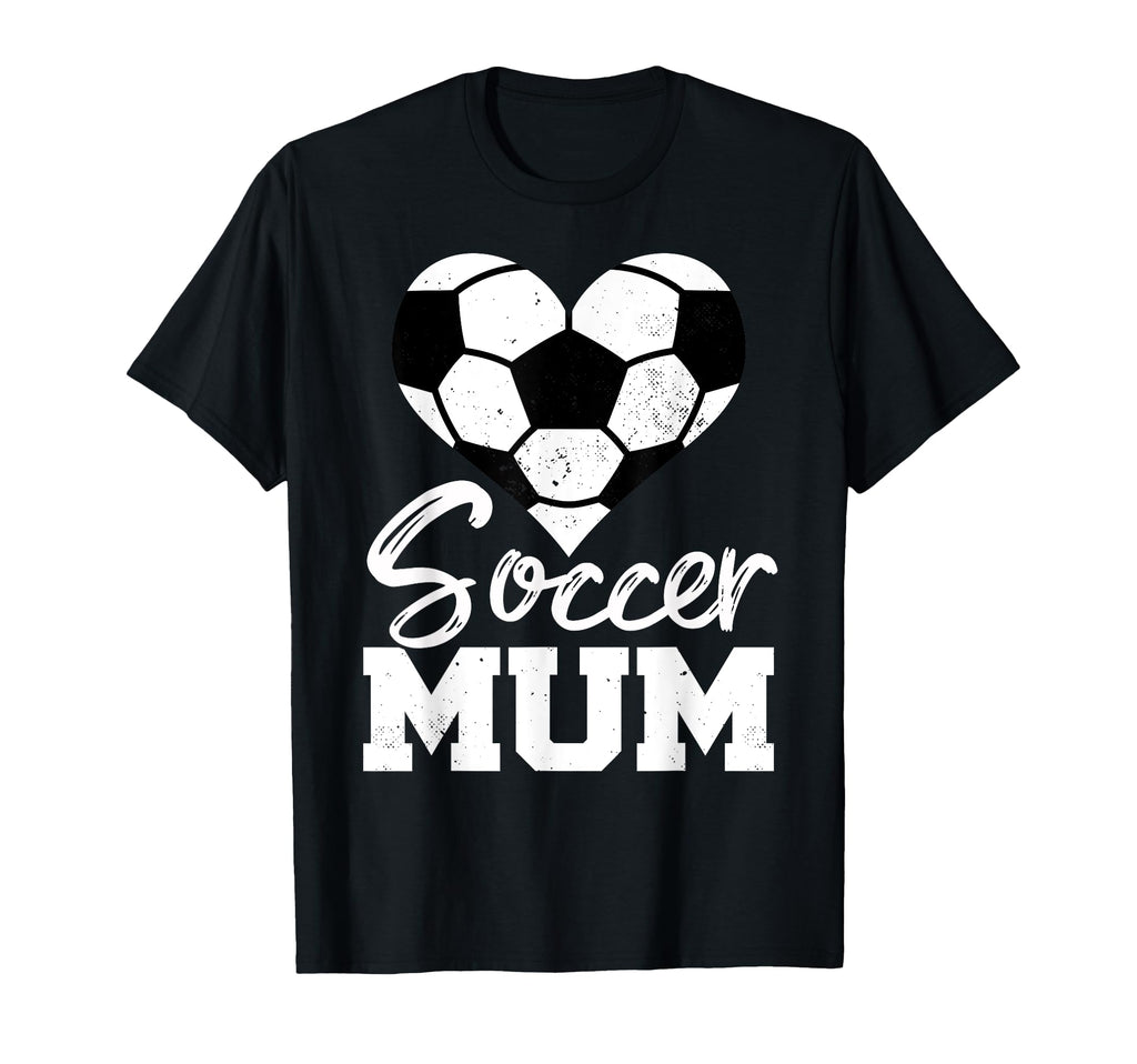 Soccer Mum Heart Funny Heartfelt Love T-Shirt - Novelty Apparel for Adults - T-Shirt, Sweatshirt, Hoodie