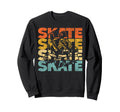 Roller Skating Skate 1970S Black Sweatshirt - Minimalist Print for Adults - T-Shirt, Sweatshirt, Hoodie