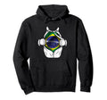 Superhero Flag I Love Brazil Designer Art Hoodie - Minimalist Print Unisex - T-Shirt, Sweatshirt, Hoodie