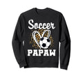 Soccer Papaw Leopard Heart Sweatshirt - Casual Everyday Wear Men Women - T-Shirt, Sweatshirt, Hoodie