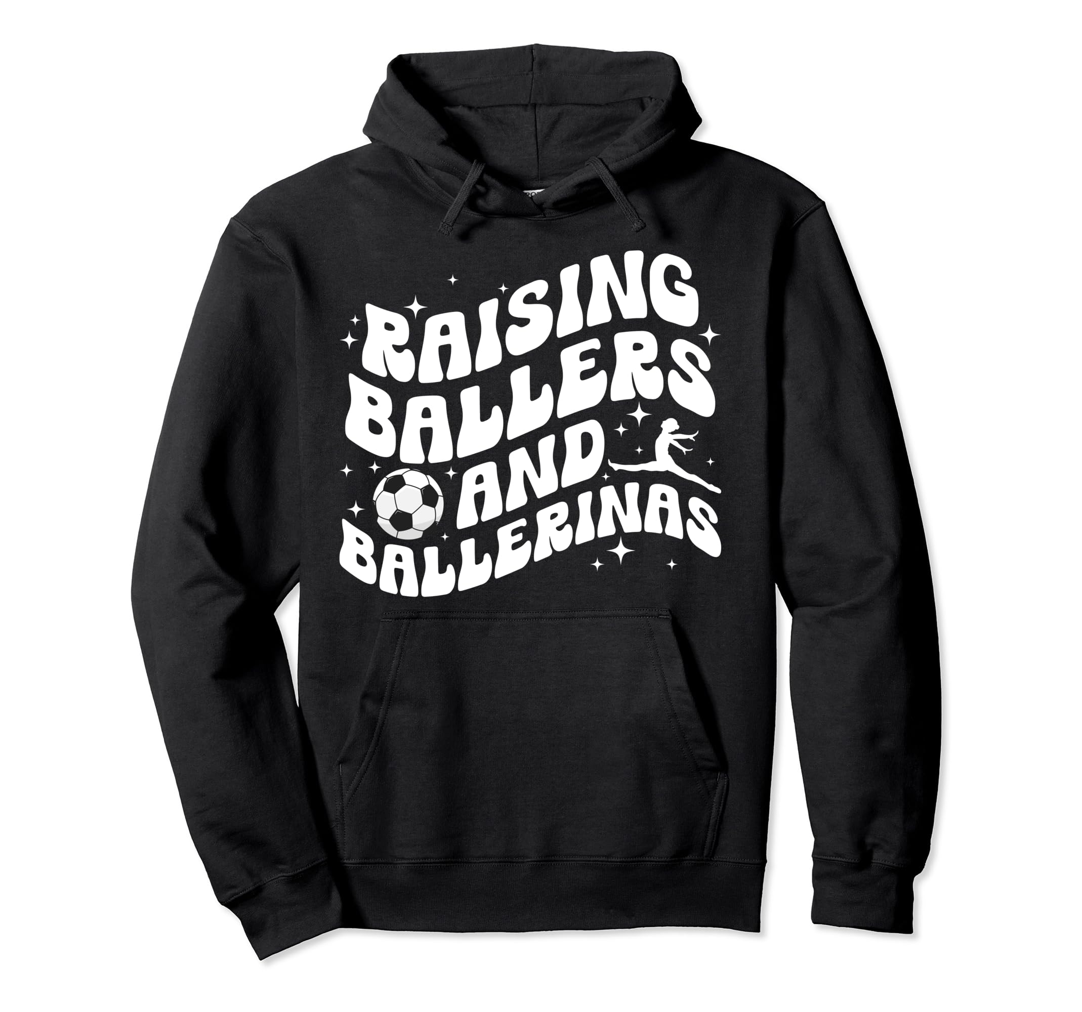 Raising Ballers And Ballerinas Soccer Hoodie - Minimalist Print Men Women - T-Shirt, Sweatshirt, Hoodie