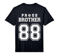 Number 88 Custom Proud Soccer Futbol T-Shirt - Novelty Apparel for Adults - T-Shirt, Sweatshirt, Hoodie