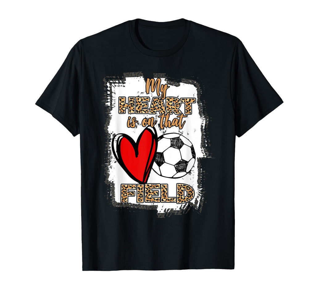 Soccer Player Mom Soccer Leopard Cheetah T-Shirt - Unique Graphic Unisex - T-Shirt, Sweatshirt, Hoodie