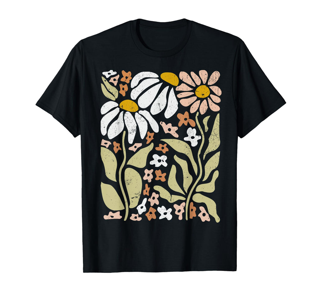 Boho Wildflowers Floral Nature Flower Hoodie - Custom Art Print Men Women - T-Shirt, Sweatshirt, Hoodie
