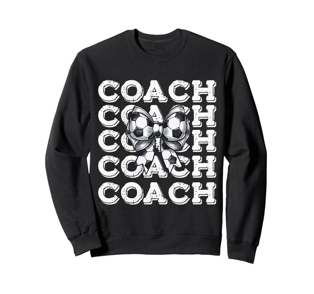 Coquette Soccer Coach Matching Family Sweatshirt - Minimalist Print Unisex - T-Shirt, Sweatshirt, Hoodie