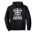 Proud Hockey Keeper Papa Ice Hockey Hoodie - Minimalist Print for Adults - T-Shirt, Sweatshirt, Hoodie