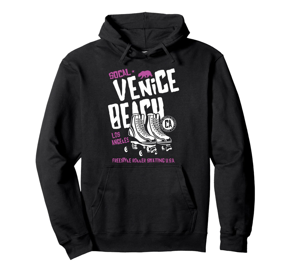 Venice Beach California Roller Skate Hoodie - Novelty Apparel for Adults - T-Shirt, Sweatshirt, Hoodie