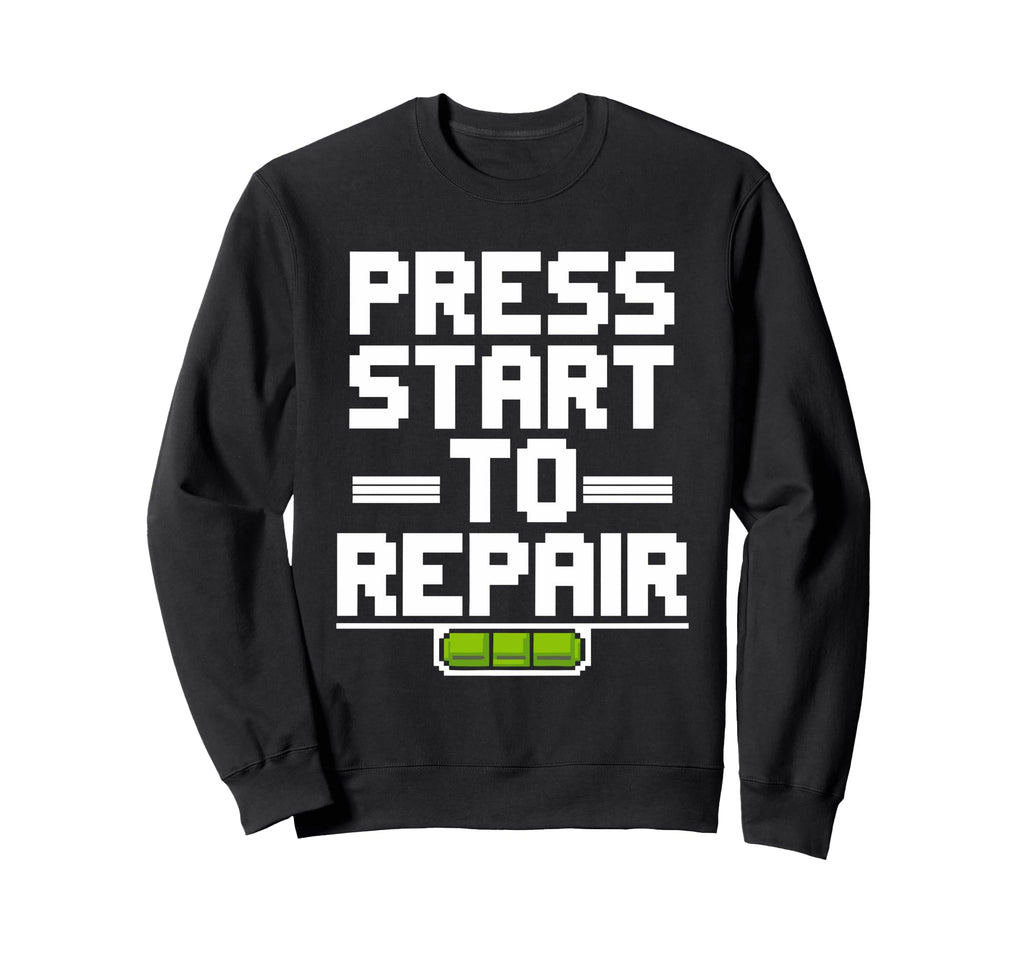Gaming Repair Console Restoration Sweatshirt - Unique Graphic Unisex - T-Shirt, Sweatshirt, Hoodie