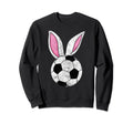 Bunny Ears Soccer Catcher Happy Sweatshirt - Aesthetic Graphic Unisex - T-Shirt, Sweatshirt, Hoodie