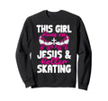 This Runs Jesus And Roller Sweatshirt - Casual Everyday Wear Unisex - T-Shirt, Sweatshirt, Hoodie