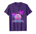 1980S 1990S Vaporwave Palm Trees Beach T-Shirt - Trendy Graphic Men Women - T-Shirt, Sweatshirt, Hoodie