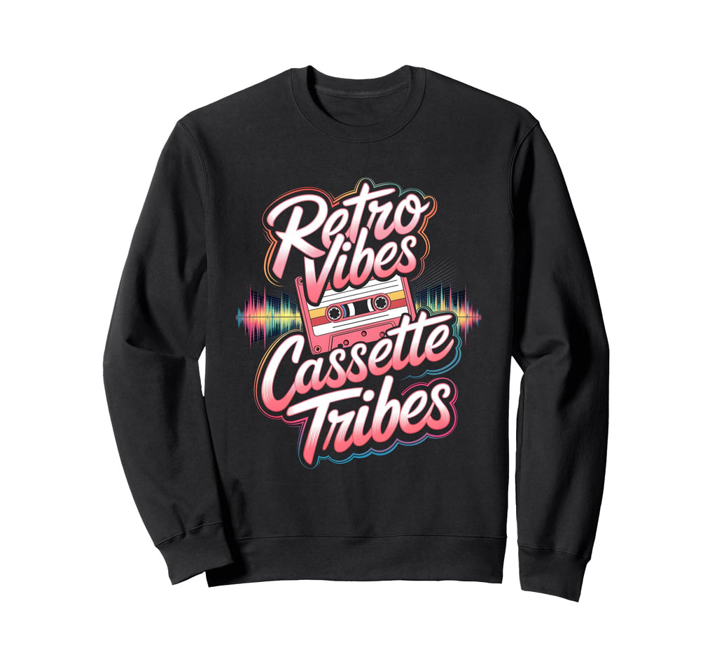 Vibes Cassette Tribes Cassette Tape Sweatshirt - Unique Graphic for Adults - T-Shirt, Sweatshirt, Hoodie