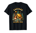 Camping Forest Tent Campfire Saguaro T-Shirt - Custom Art Print Unisex - T-Shirt, Sweatshirt, Hoodie