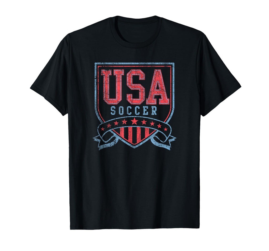 Trendy Usa Soccer Shield Logo T-Shirt - Fun Novelty Design for Adults - T-Shirt, Sweatshirt, Hoodie