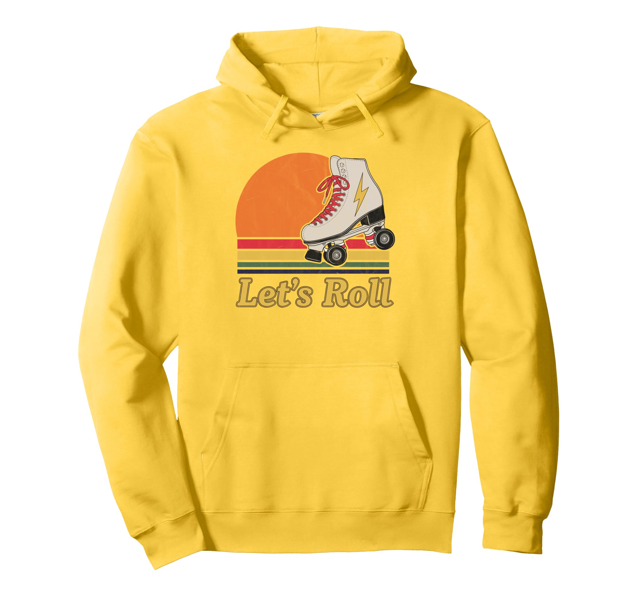 Let S Roll Roller Skating Skater Hoodie - Minimalist Print for Adults - T-Shirt, Sweatshirt, Hoodie