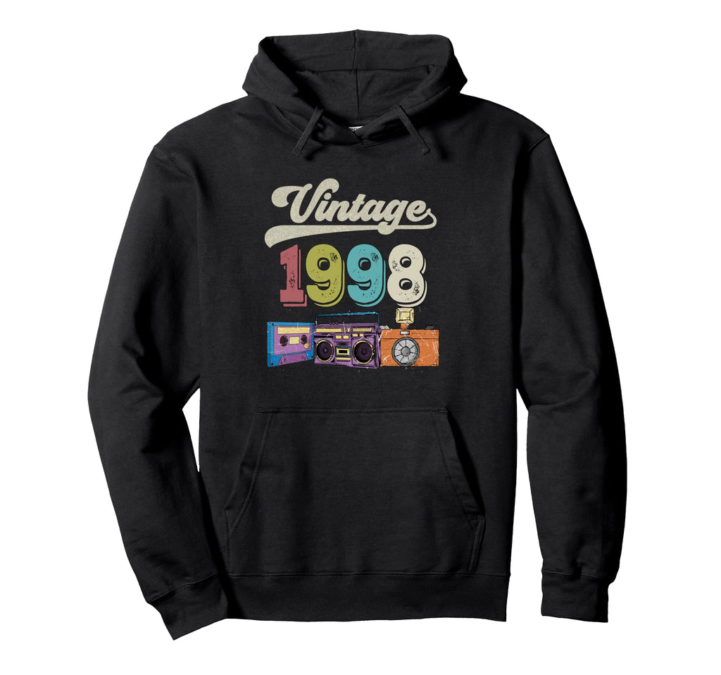 1998 Birthday Funny Old Cassette Tape Hoodie - Streetwear Style Unisex - T-Shirt, Sweatshirt, Hoodie