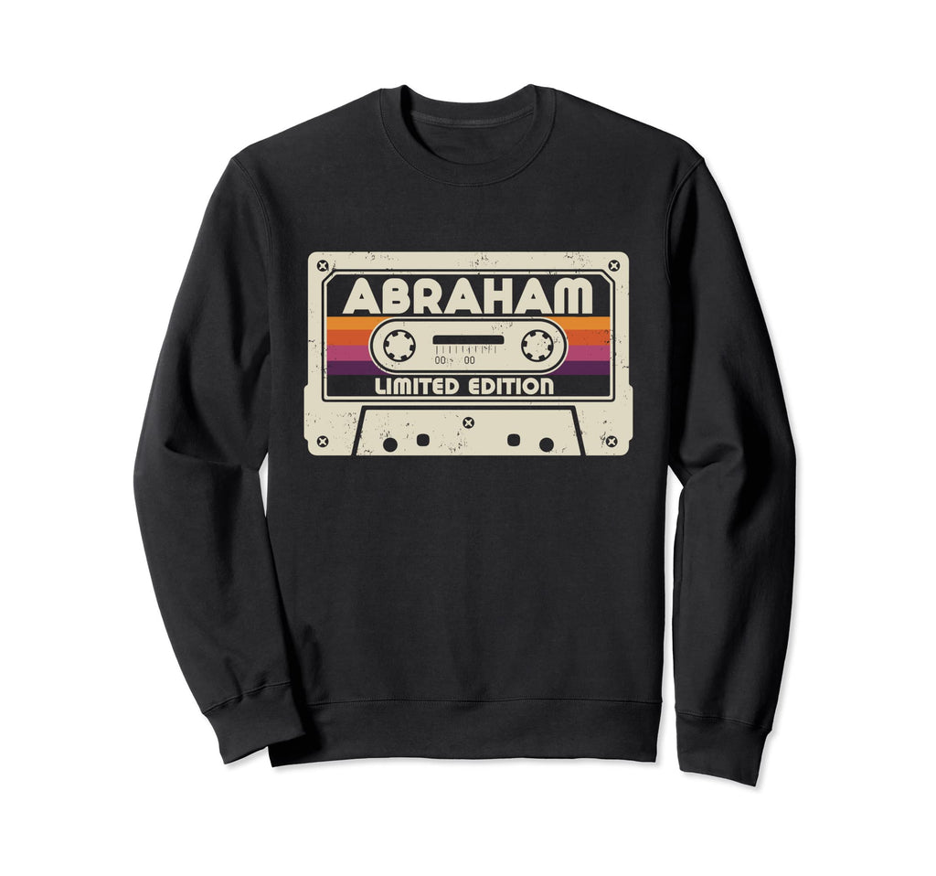 Abraham First Name Cassette Tape Sweatshirt - Trendy Graphic Unisex - T-Shirt, Sweatshirt, Hoodie