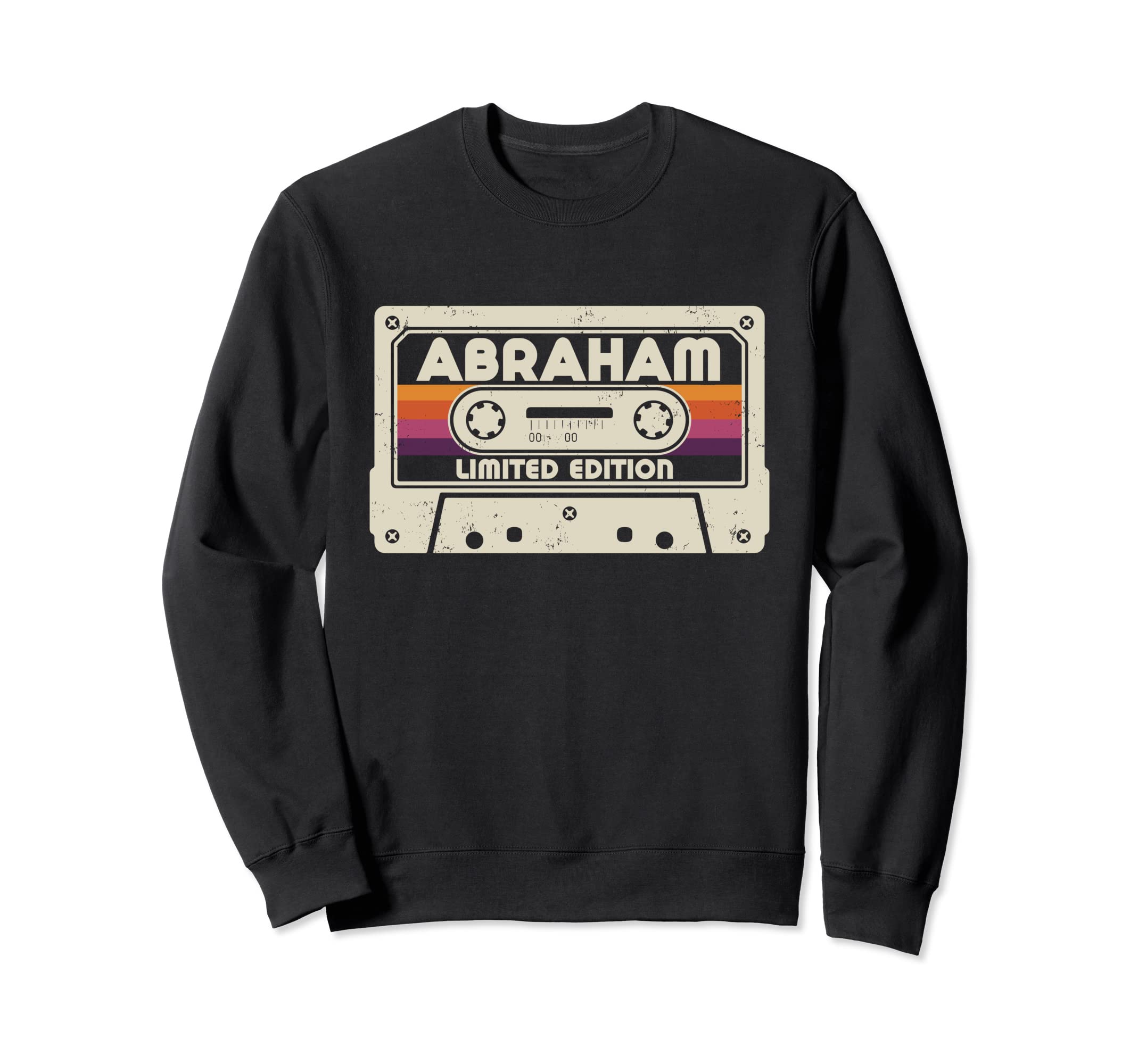Abraham First Name Cassette Tape Sweatshirt - Trendy Graphic Unisex - T-Shirt, Sweatshirt, Hoodie