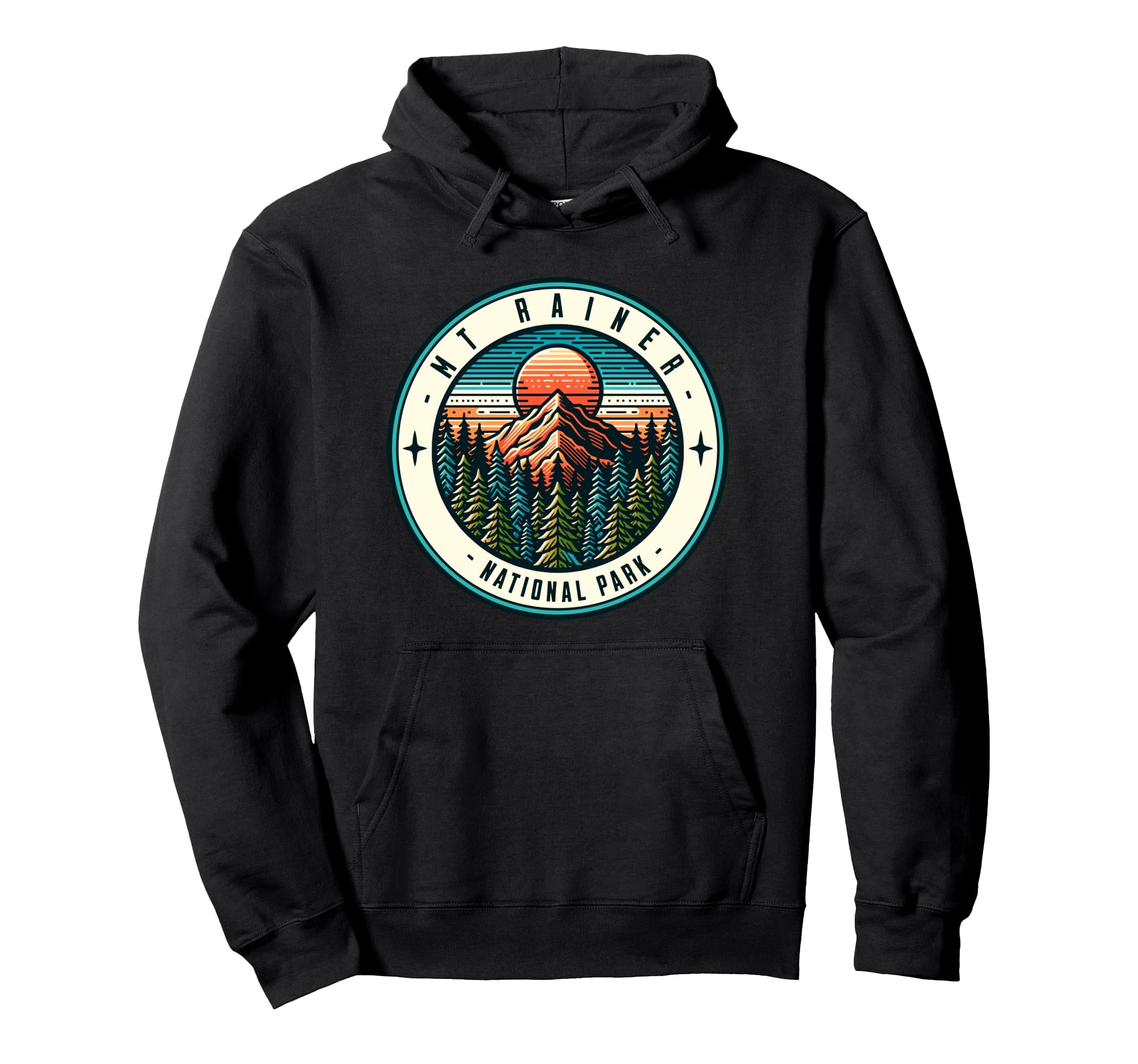 Mount Rainer National Park Washington Hoodie - Novelty Apparel Men Women - T-Shirt, Sweatshirt, Hoodie