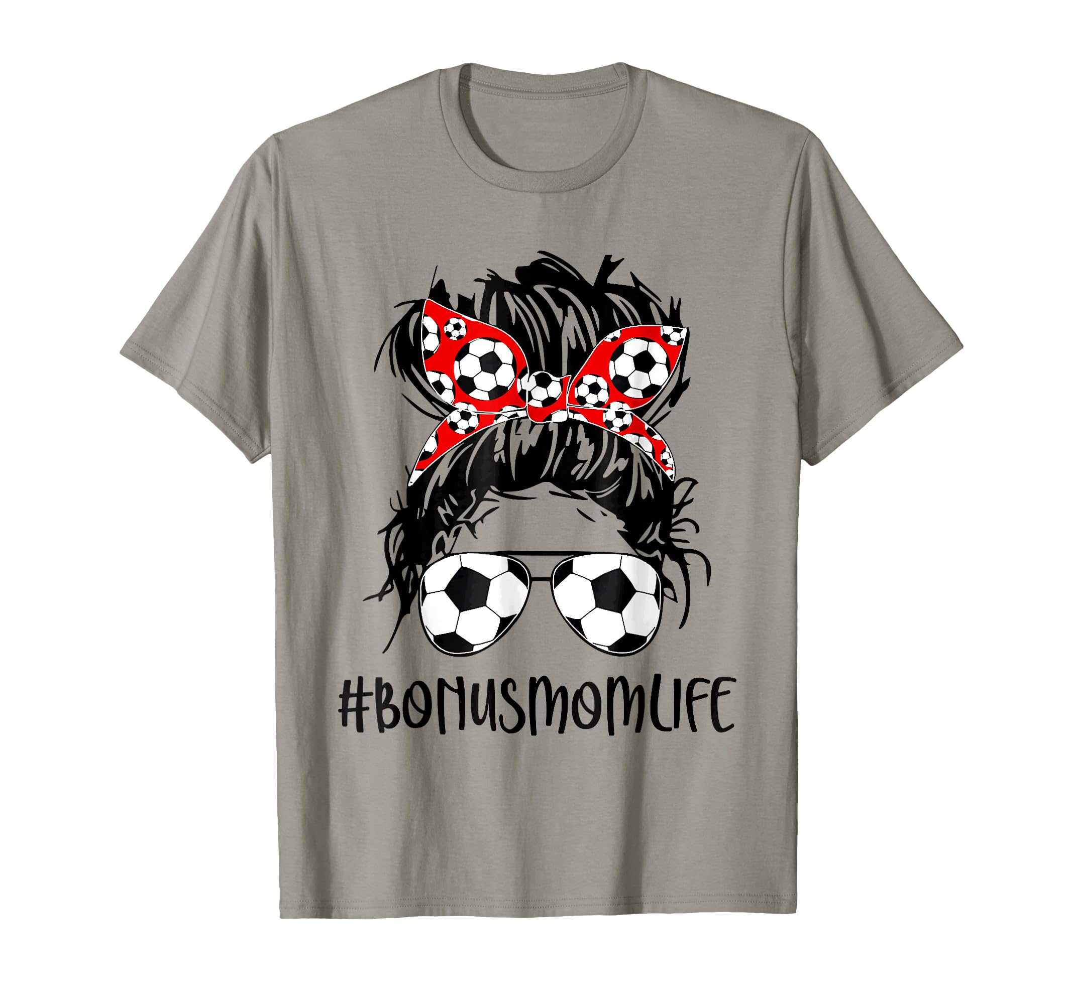 Bonus Mom Life Soccer Bonus Mom T-Shirt - Minimalist Print for Adults - T-Shirt, Sweatshirt, Hoodie