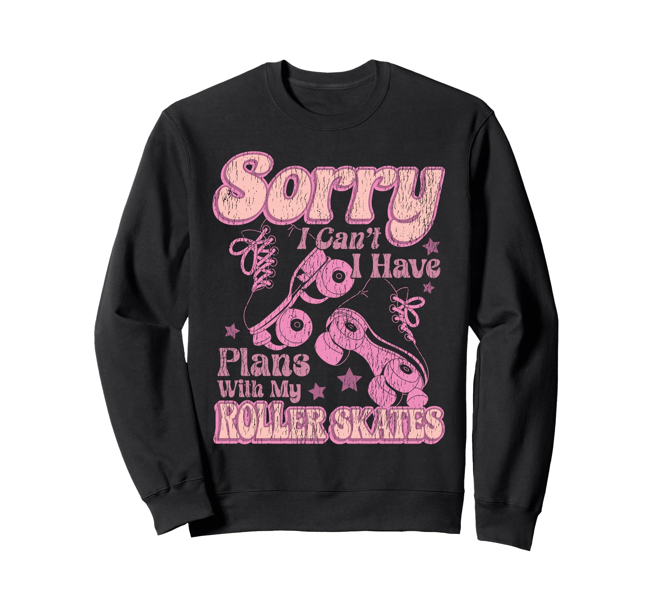 Roller Skating Skate 1970S Sorry I Sweatshirt - Minimalist Print Men Women - T-Shirt, Sweatshirt, Hoodie