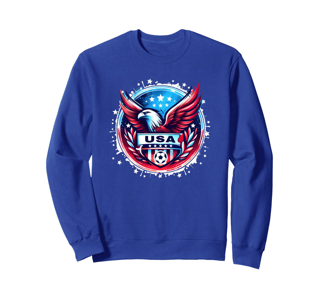 American Flag Soccer Womens Sweatshirt - Streetwear Style for Adults - T-Shirt, Sweatshirt, Hoodie