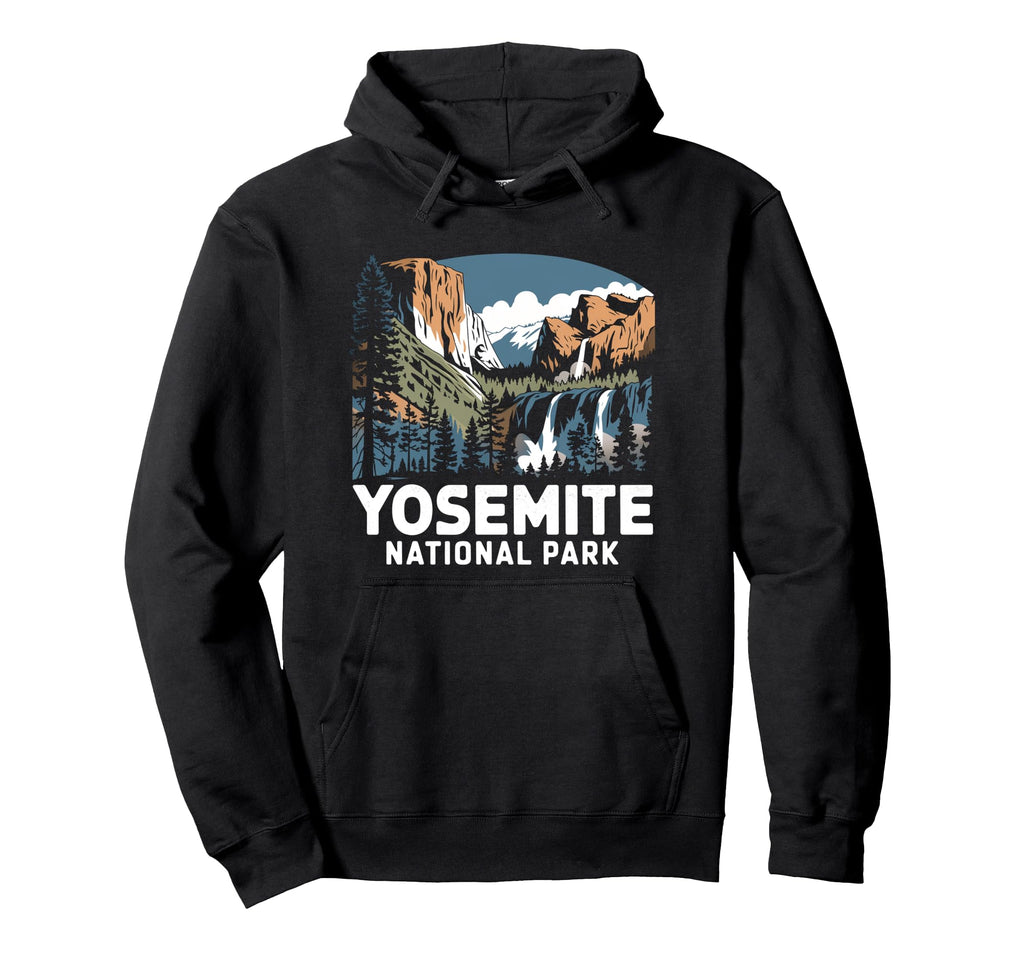 Yosemite Falls California National Hoodie - Custom Art Print Men Women - T-Shirt, Sweatshirt, Hoodie