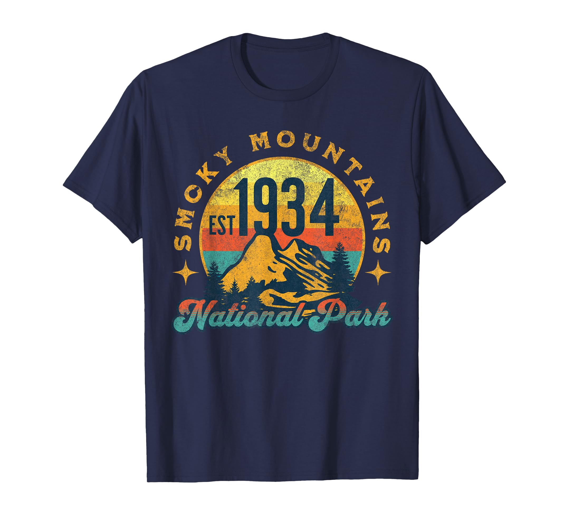 Smoky Mountains Nature Mountains T-Shirt - Custom Art Print for Adults - T-Shirt, Sweatshirt, Hoodie