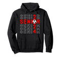 Senior Class 2024 Graduation 2024 Red Hoodie - Graphic Print for Adults - T-Shirt, Sweatshirt, Hoodie
