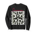 Soccer Sister Funny Coquette Bow Sweatshirt - Graphic Print Men Women - T-Shirt, Sweatshirt, Hoodie