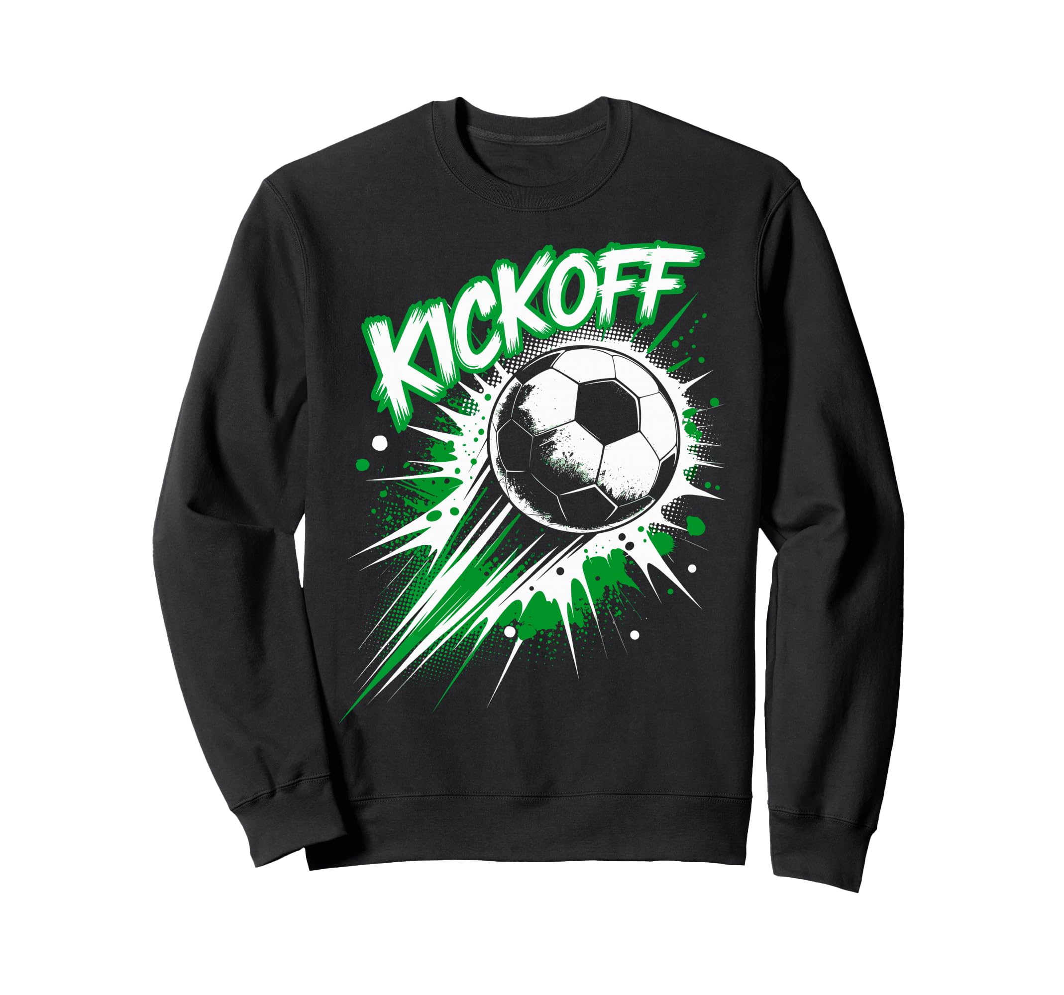 Splash Soccer Football Ball Soccer Sweatshirt - Graphic Print for Adults - T-Shirt, Sweatshirt, Hoodie