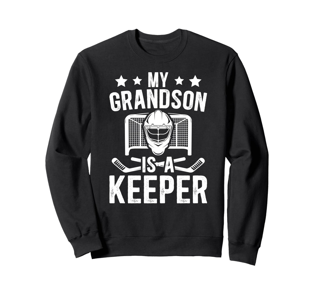 Proud Hockey Keeper Papa Ice Sweatshirt - Custom Art Print Men Women - T-Shirt, Sweatshirt, Hoodie
